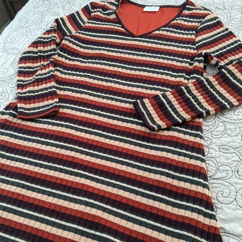 Emelia Striped Sweater Dress
